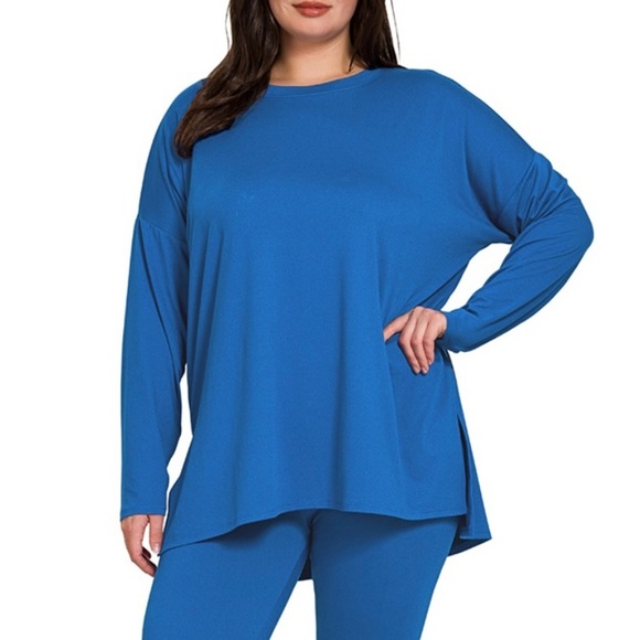 New!PLUS SIZE BRUSHED MICROFIBER LOUNGEWEAR SET SIZE 1X 2X 3X - Picture 2 of 4